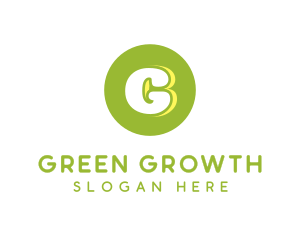 Cute Green Circle logo design