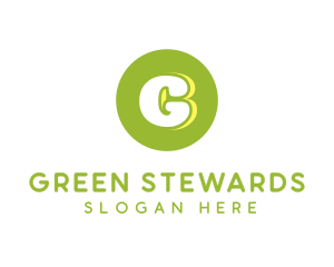 Cute Green Circle logo design