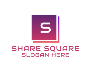 Gradient Tech Square logo design