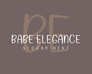 Feminine Handwriting Business logo design