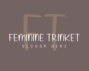 Feminine Handwriting Business logo design