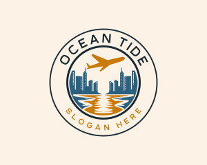 Ocean City Flight logo design