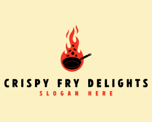 Culinary Fire Pan logo design