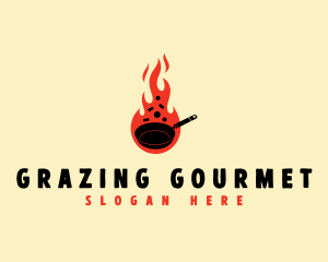 Culinary Fire Pan logo design