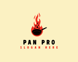 Culinary Fire Pan logo design