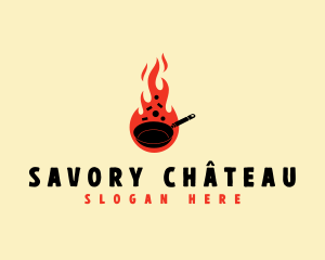 Culinary Fire Pan logo design