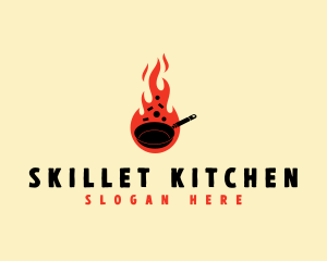 Culinary Fire Pan logo design