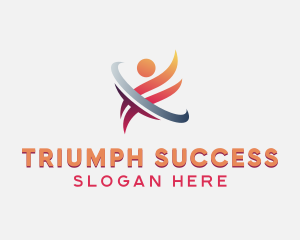 Human Career Leadership logo design