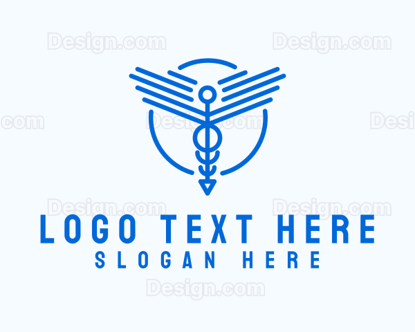 Medical Caduceus Clinic Logo