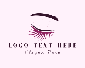 Beauty Woman Eyelash Logo