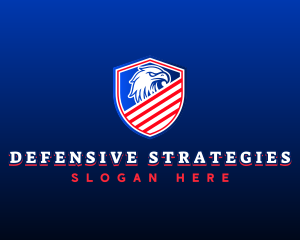 Patriotic Eagle Defense logo design