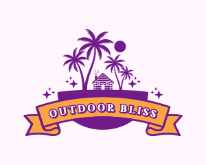 Beach Cabin Resort logo design