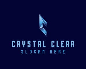 Crystal Letter C  logo design