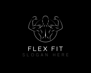 Muscle Gym Fitness logo design