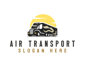 Logistic Trailer Vehicle logo design