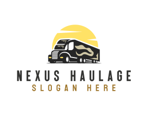 Logistic Trailer Vehicle logo design