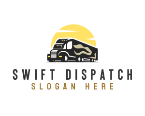 Logistic Trailer Vehicle logo design