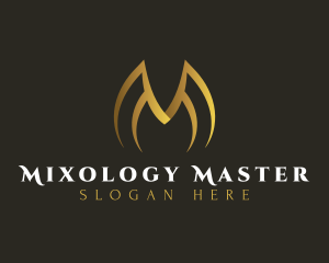 Luxe Elegant Letter M logo design