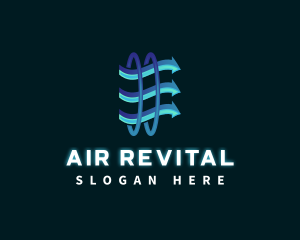 HVAC Air Ventilation logo design