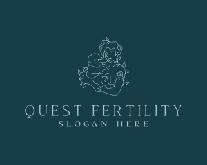 Floral Maternity Child logo design