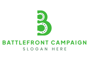 Green B Horseshoe logo design