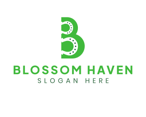 Green B Horseshoe logo design