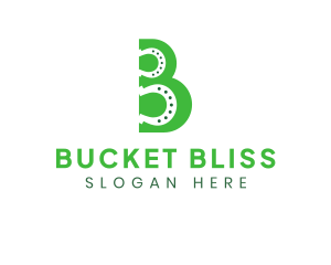 Green B Horseshoe logo design