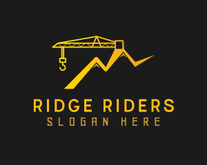 Gradient Tower Crane logo design