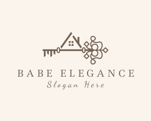 Elegant House Key logo design