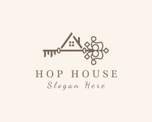 Elegant House Key logo design