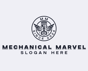 Piston Mechanical Repair logo design