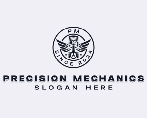 Piston Mechanical Repair logo design