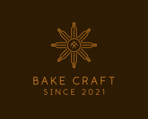 Bread Rolling Pin  logo design