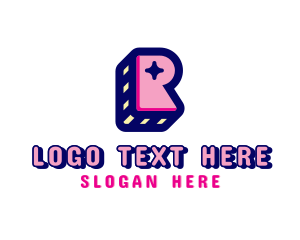 Kids Star Letter R Logo