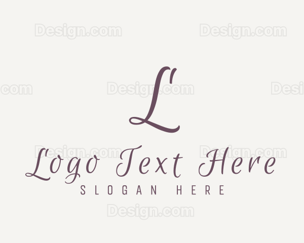 Cursive Elegant Script Logo