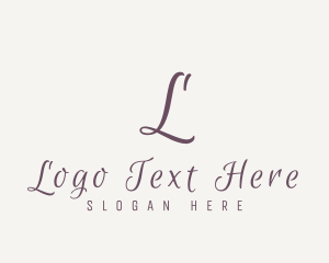 Cursive Elegant Script logo