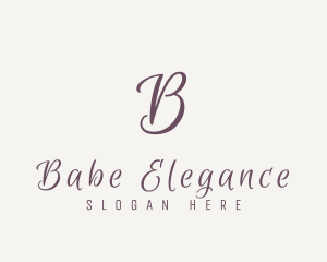 Cursive Elegant Script logo design