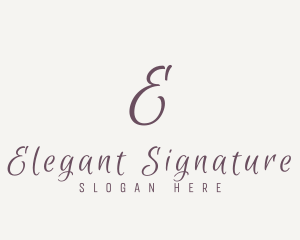 Cursive Elegant Script logo design