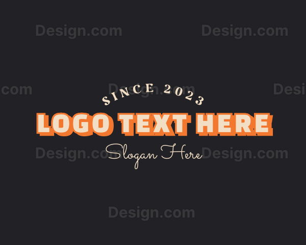 Casual Retro Business Logo