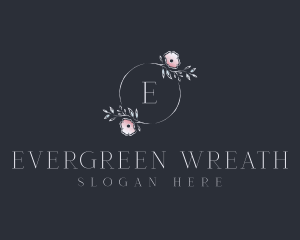 Lifestyle Flower Wreath logo design