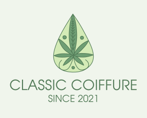 Green Weed Oil  logo design