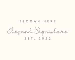 Generic Elegant Cursive logo design