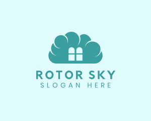 Sky Cloud Window logo design