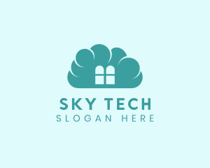 Sky Cloud Window logo design