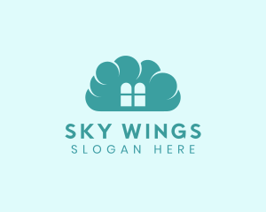 Sky Cloud Window logo design