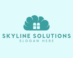 Sky Cloud Window logo design