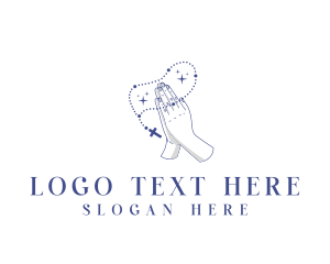 Religious Prayer Rosary logo