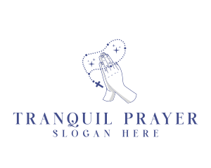 Religious Prayer Rosary logo