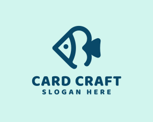 Ocean Fish Spade logo design