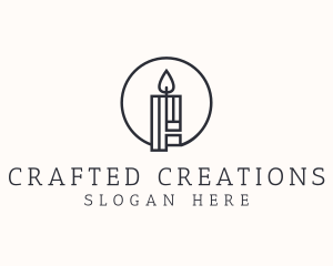 Candlelight Wax Decor logo design